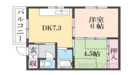 Ｄ２ハウス若江岩田間取り図面