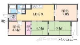 西陣グランドハイツ間取り図面