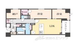スプランディッド五条堀川間取り図面