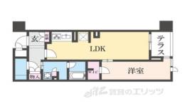 スプランディッド五条堀川間取り図面