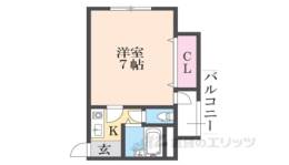 メゾネート大物２間取り図面