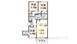 （仮称）尼崎市東園田町３丁目共同住宅間取り図面