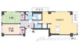 鴨川グランドコーポ間取り図面