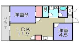 ウイング八日市間取り図面