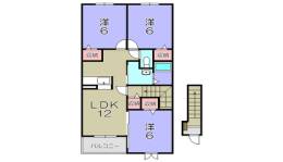カーサ・デルソーレⅡ間取り図面