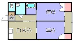 コミール沖野Ⅱ間取り図面