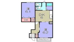 ラフィネシャトレーⅡ番館B間取り図面