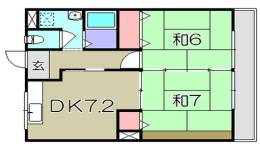 清水マンションNo.1間取り図面