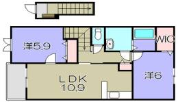 Riria　Ⅶ　Ⅴ間取り図面