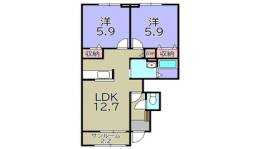プラシード緑町間取り図面