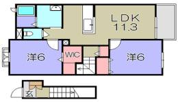 プラシードⅡ間取り図面