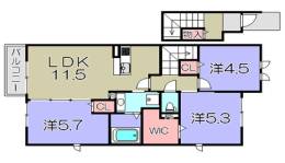 サザンクロスⅠ番館間取り図面