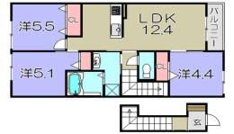 リッツコモド間取り図面