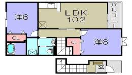 ヴィラ　アンソレイエⅡ間取り図面