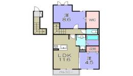 D-room  サウスウィンド間取り図面