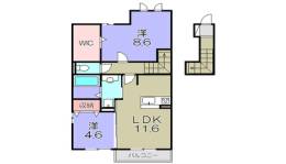 D-room  サウスウィンド間取り図面