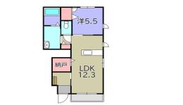 コンフォーザ東近江　A棟間取り図面