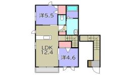 コンフォーザ東近江　A棟間取り図面