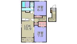 フローラ愛知川間取り図面