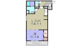 LA VILLA五個荘A棟間取り図面