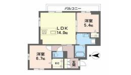 カーサ・ラクーン八日市間取り図面