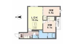 カーサ・ラクーン八日市間取り図面