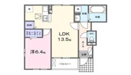 クレール聖和C間取り図面