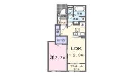 セイバリー　プリムローズⅡ間取り図面
