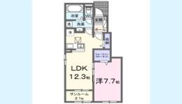 セイバリー　プリムローズⅡ間取り図面