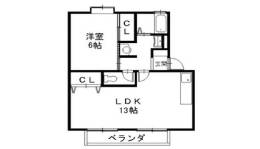 ウインディア今堀Ｃ間取り図面