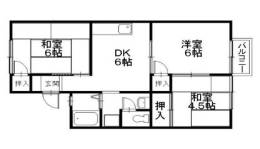 ウワトハイツA間取り図面