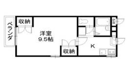 キャスト1間取り図面