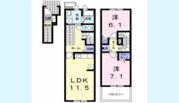 グリーン琥珀間取り図面