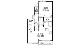 グリーン琥珀2間取り図面