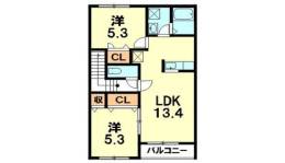 クレセント18間取り図面