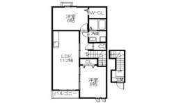 サウスウェルズ1間取り図面
