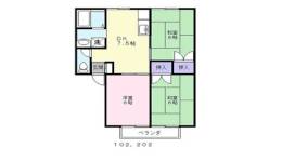 セジュールＨＡＲＡ間取り図面