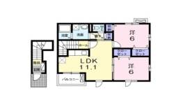 ソレイユB間取り図面