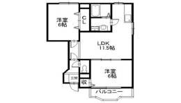チェントロヴィレッジ1間取り図面