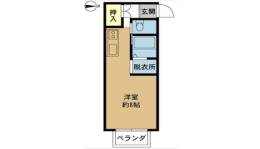 佃コーポ1間取り図面