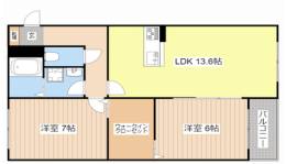 ハートフルマンション旭森間取り図面
