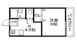 ハイツモンテＢ間取り図面