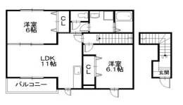 ブリアン　ヌゥボー2間取り図面