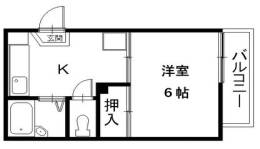 ラ・プラン外町1間取り図面