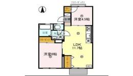 レークハイツ伊庭１間取り図面