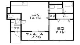 アルドーレＫ間取り図面