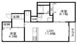 パルティールＫ間取り図面