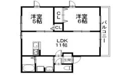 サンハイツ高宮間取り図面