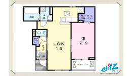 RiriaⅦ　Ⅷ間取り図面