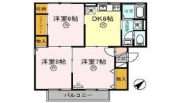 四天王ハイツⅢ間取り図面